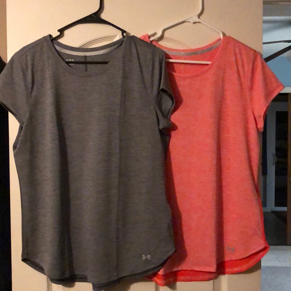 2 Under Armour fitted tees